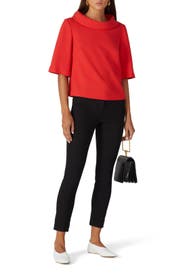 Red Kailee Top by Trina Turk
