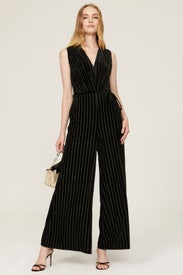 Striped Velvet Jumpsuit by Adam Lippes x RTR