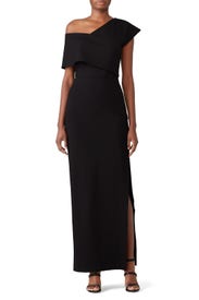 Black Popover Gown by ELLIATT