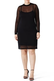 Black Night Cap Dress by JUNAROSE