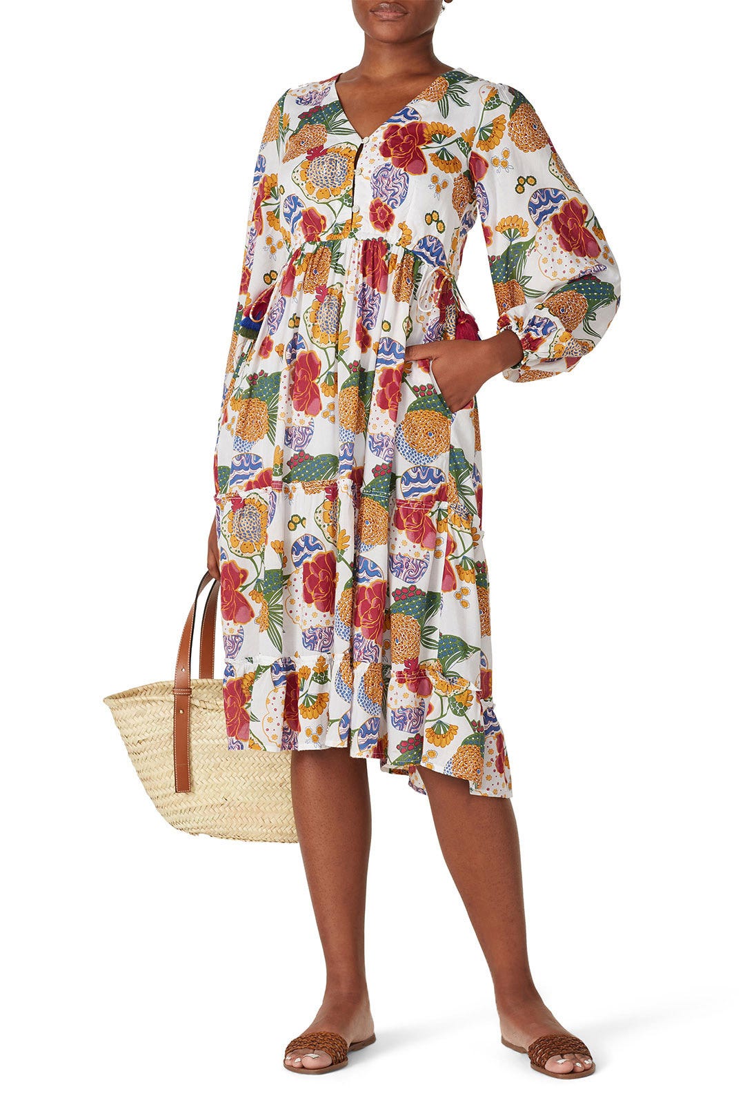 Cheri Floral Kiana Dress by Roller Rabbit 0