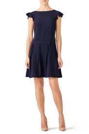 Navy Pintuck Dress by Slate & Willow