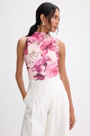 Sleeveless Mesh Top by Ted Baker London