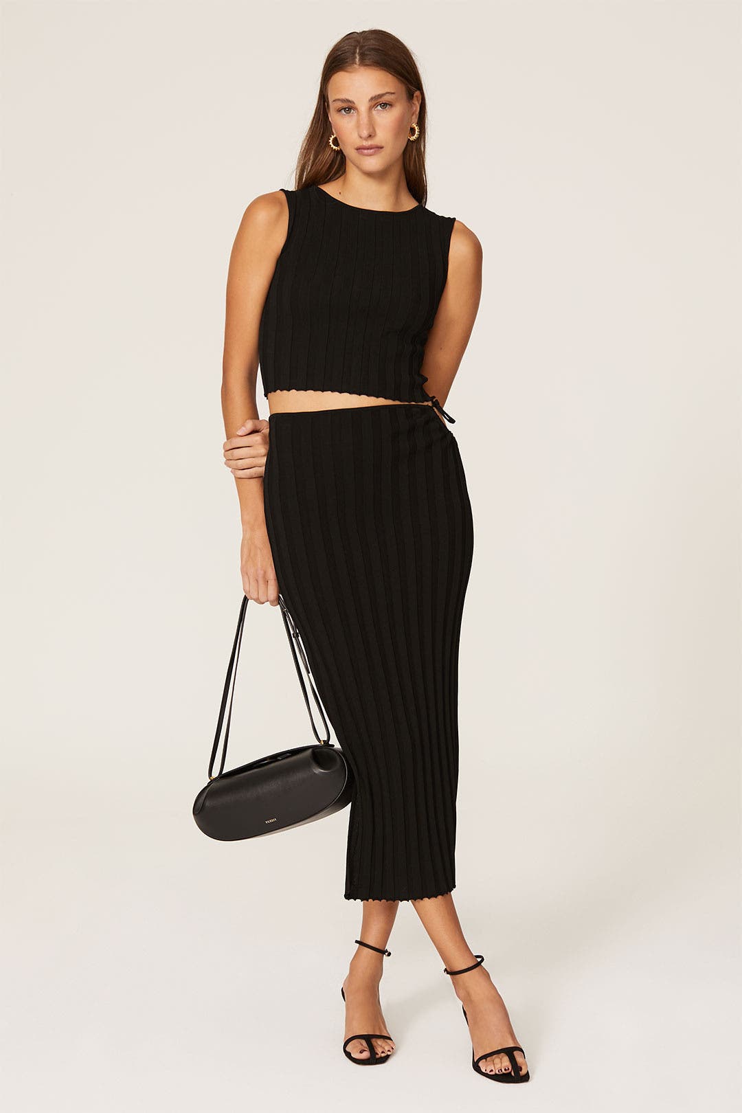 トップス aya125 Emerald Ribbed Knit Top by Aya Muse | Rent the Runway