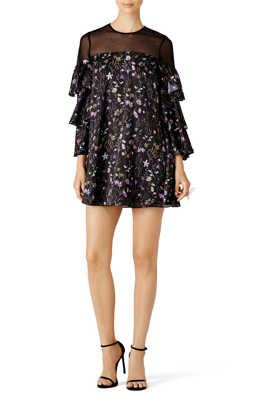 Prairie Floral Trapeze Dress by Cynthia Rowley 0