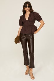 Maureen Balloon Sleeve Top by Derek Lam 10 Crosby