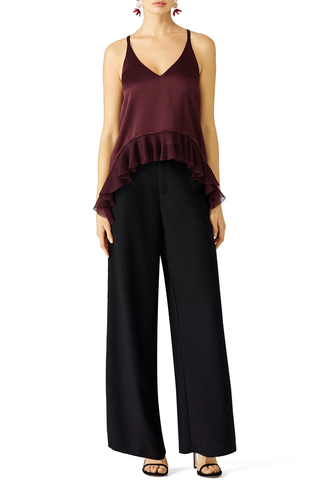 Maroon Manette Top by Elizabeth and James 0
