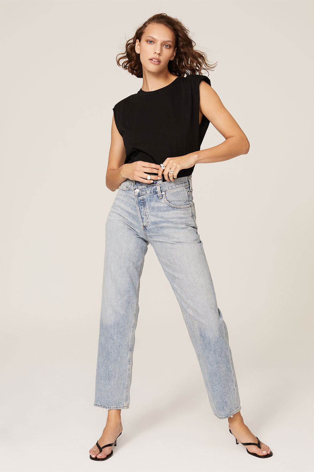 Shoulder Pad Tee by 7 For All Mankind 0