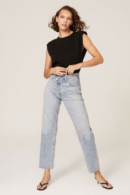 Shoulder Pad Tee by 7 For All Mankind