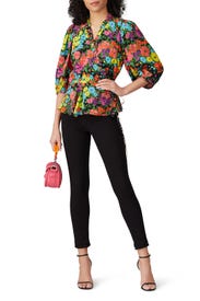 Puff Sleeve Wrap Top by Les Reveries