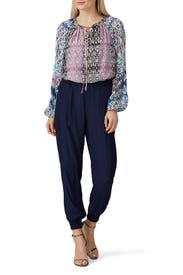 Navy Ankle Pants by Ramy Brook