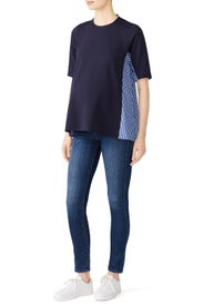 Navy Stripe Maternity Top by Slate & Willow