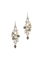 Brutalist Stone Wire Earrings by Alexis Bittar