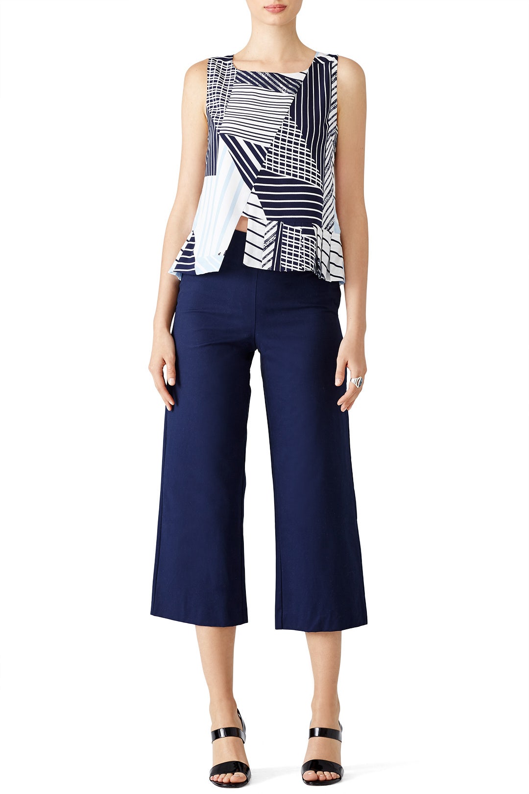 Navy Multi Stripe Top by J.O.A. 0