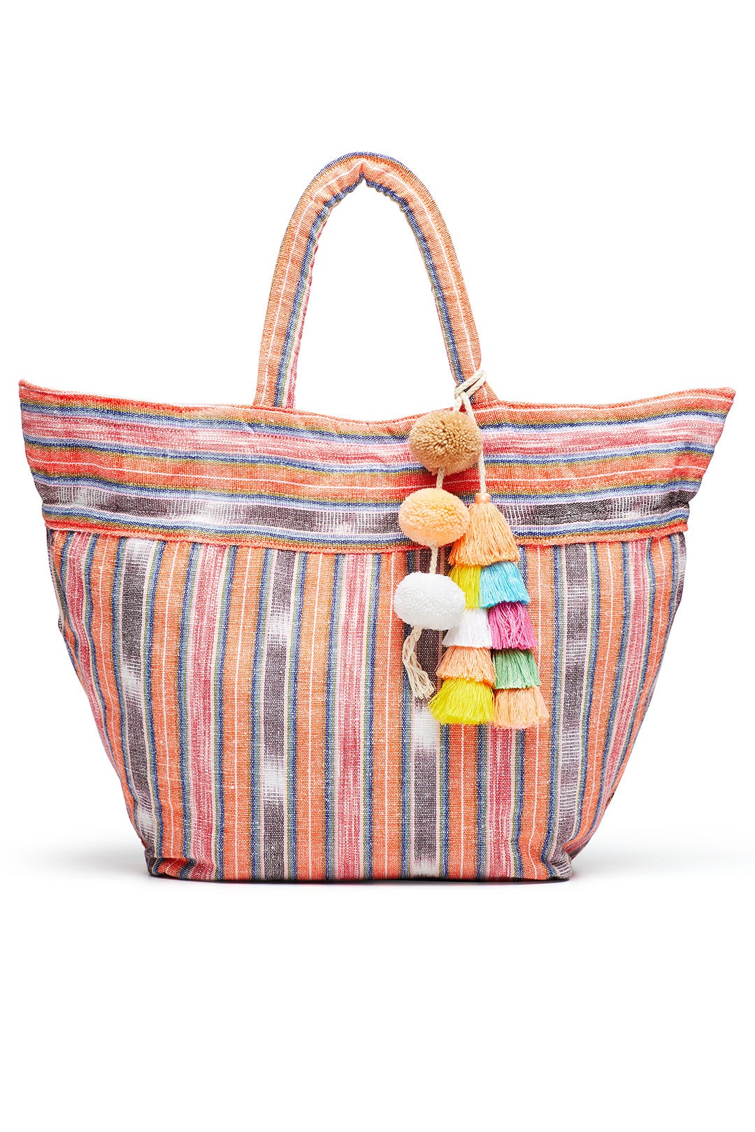 Coral Samui Stripe Tote by JADEtribe