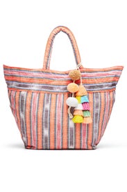 Coral Samui Stripe Tote by JADEtribe