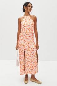 Rispring Floral Midi Dress by Maje