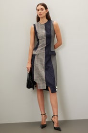 Sleeveless Patchwork Dress by Monse