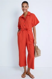 Jumpsuit with Belt by N Natori