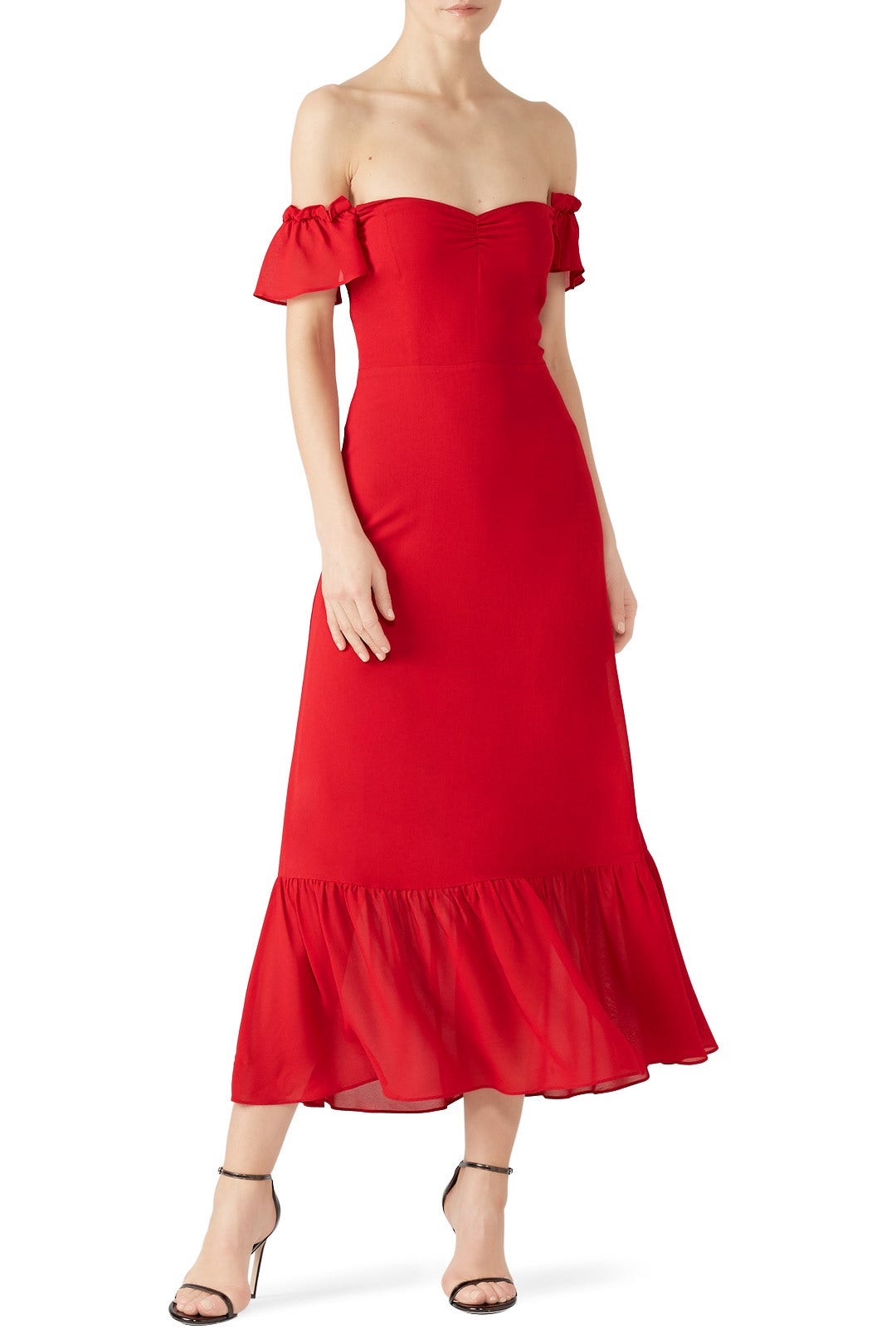 Cherry Red Butterfly Dress by Reformation 0