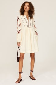 Embroidered Cream Dress by Scotch & Soda
