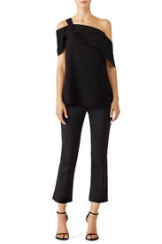 Black Draped Top by Tibi
