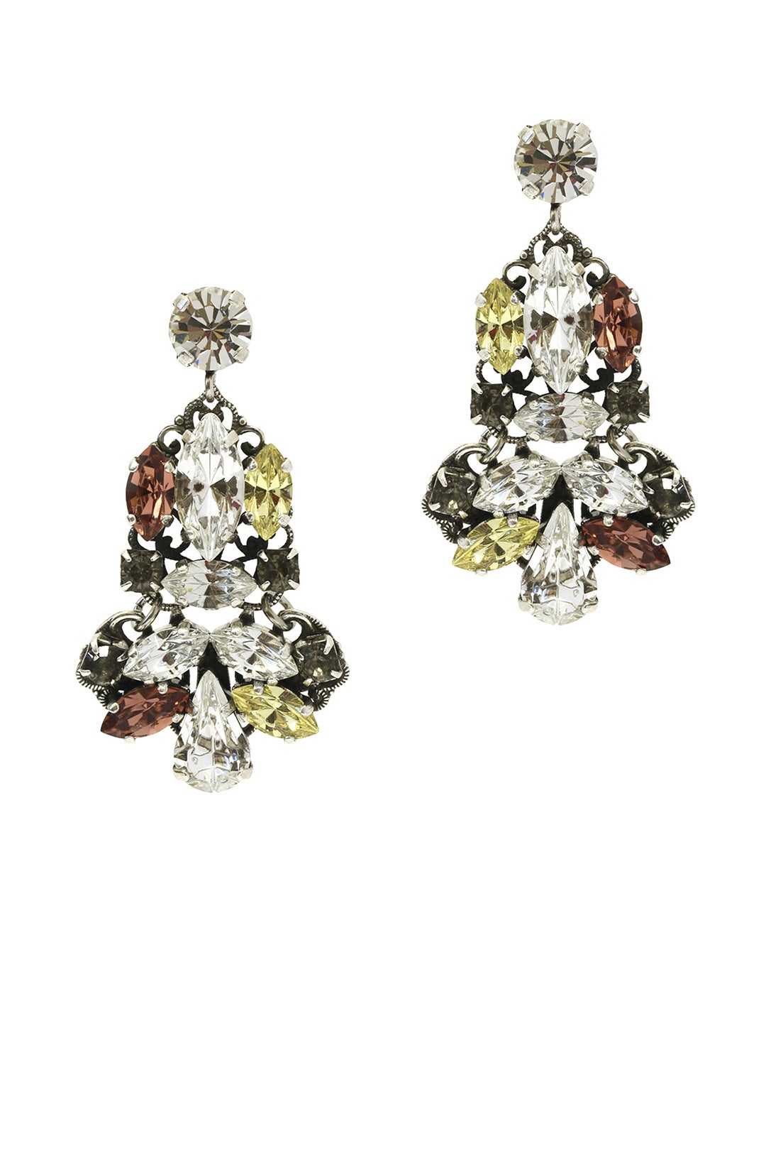 Multicolored Chandelier Earrings by Anton Heunis