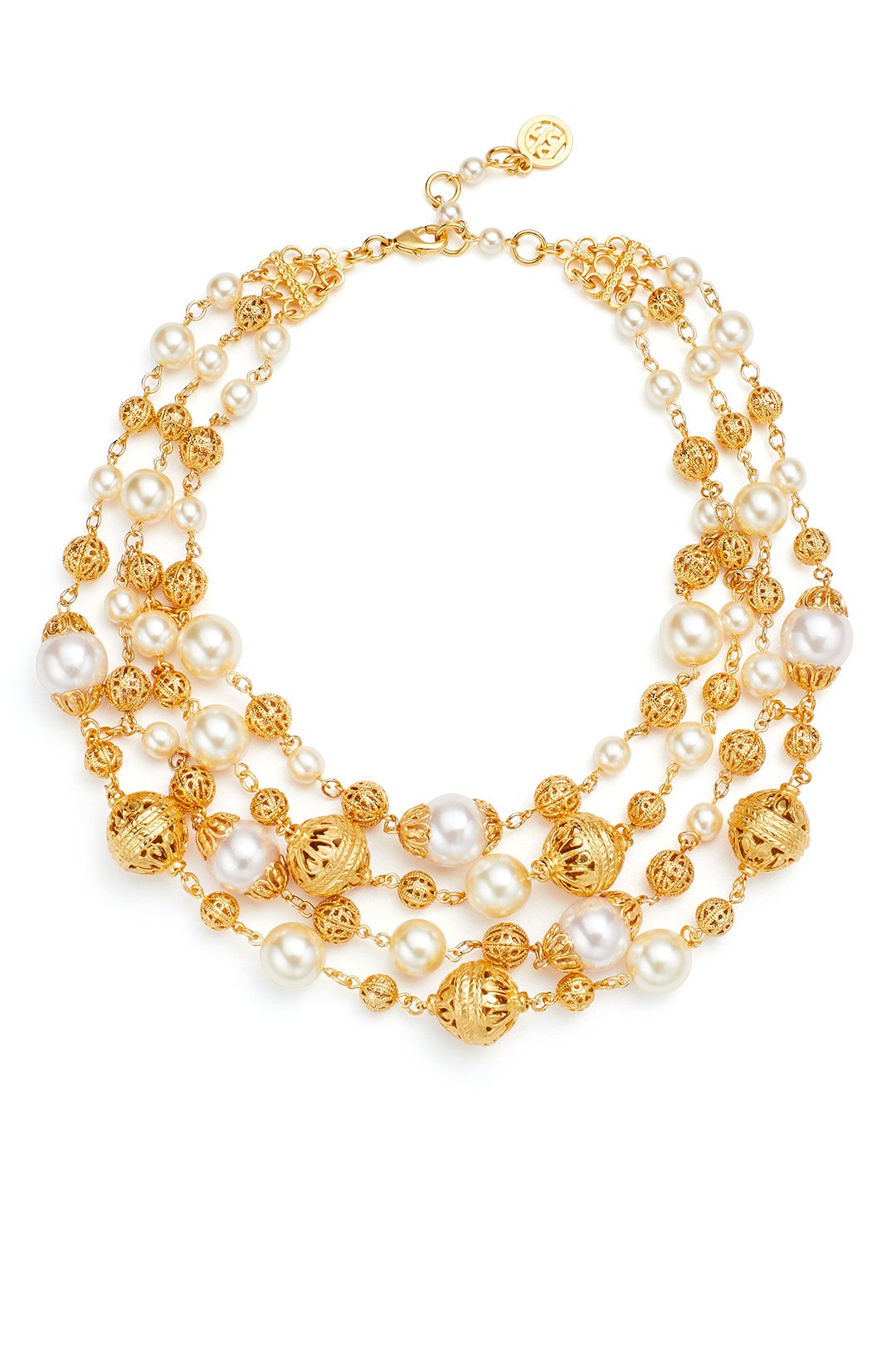 Golden Pearl Necklace by Ben-Amun 1
