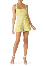 Polka Dot Emerson Romper by Black Halo