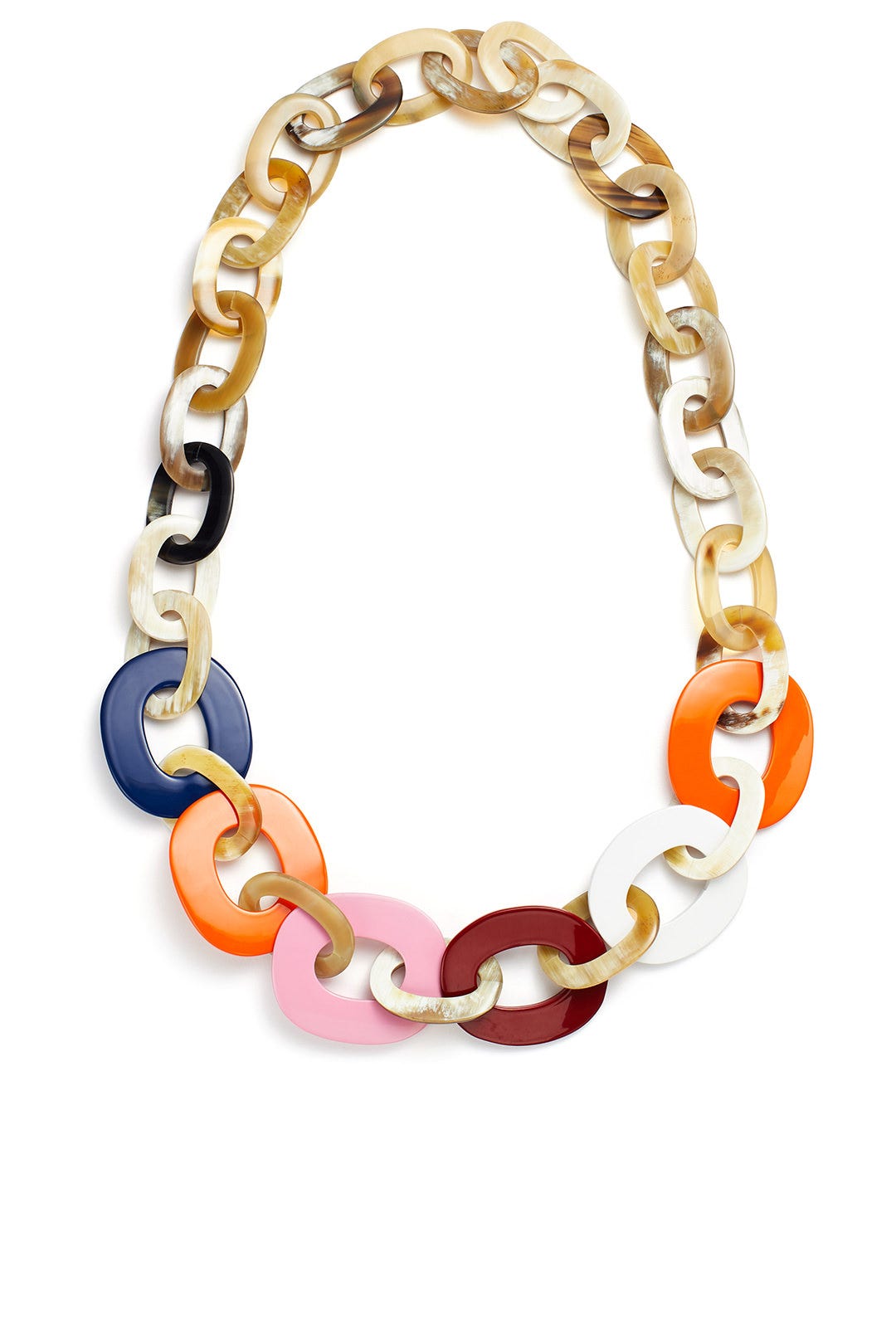 Multi Large Horn Necklace by Diane Cotton Jewelry 1