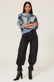 Blue Colorblock Sweater by The Kooples