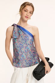 Paisley Asymmetric Top by Lauren Ralph Lauren