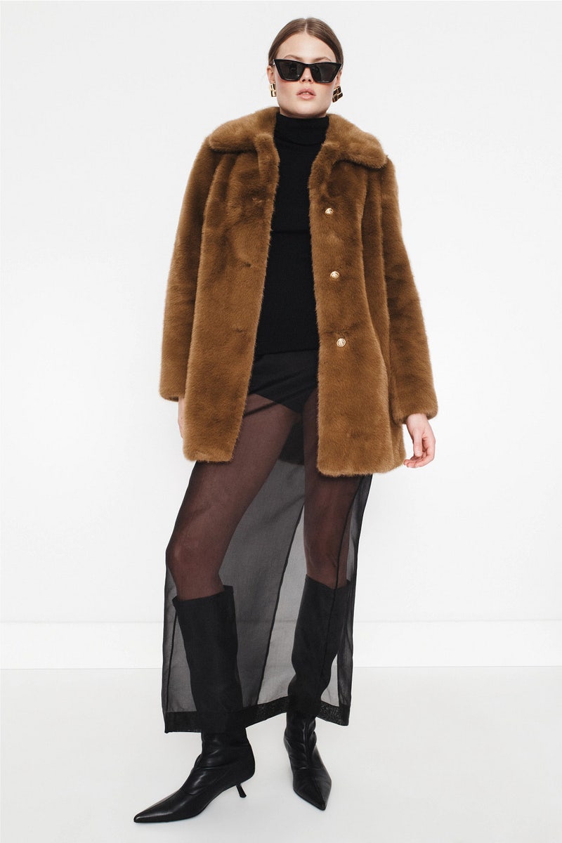 Gaspard Faux Fur Coat by Maje - Photo 0