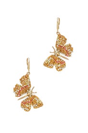 Butterfly Pendant Earrings by Oscar de la Renta
