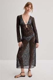 Plunge Lace Midi Cover Up by Ronny Kobo x RTR