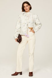 Floral Quilted Jacket by Scotch & Soda