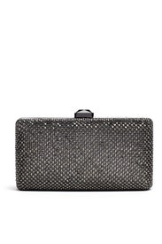 Gunmetal Crystal Clutch by Sondra Roberts
