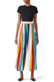 Striped Karate Pants by Tome