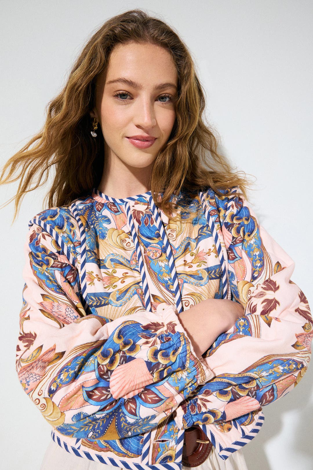 Sea Garden Quilted Jacket by FARM Rio | Rent the Runway