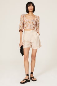 Pink Floral Crop Top by Marissa Webb x RTR