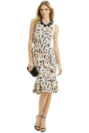 Jagged Little Flower Dress by Nicole Miller