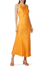 Cross Back Bias Slip Dress by Rosetta Getty