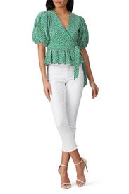 Broderie Anglaise Wrapover Top by Scotch & Soda