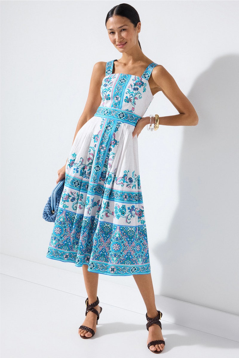 sachin and babi light blue dress Shoshanna Women's Embroidered Cotton Twill Hazel Dress, Jet, 4 at Amazon  Women's Clothing store main image 1
