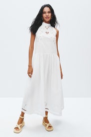 Embroidery Anglaise Sleeveless Maxi Dress by Stella Nova
