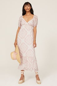 Printed Midi Dress by Slate & Willow