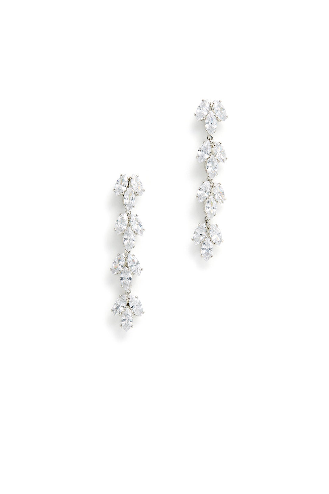 Crystal Leaf Drops by Slate & Willow Accessories