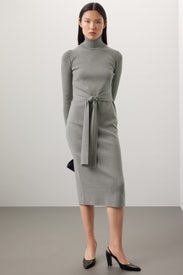 Knit Tie Front Dress by Toccin