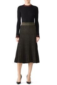Neal Pleated Knit Skirt by A.L.C.