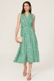 Ruffled Fit and Flare Dress by Badgley Mischka